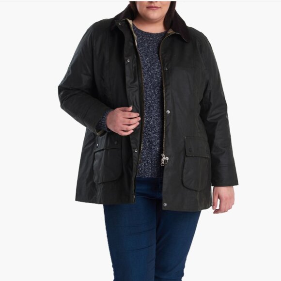 Barbour Beadnell Waxed Cotton Jacket 1X / US16-18 - Picture 1 of 10